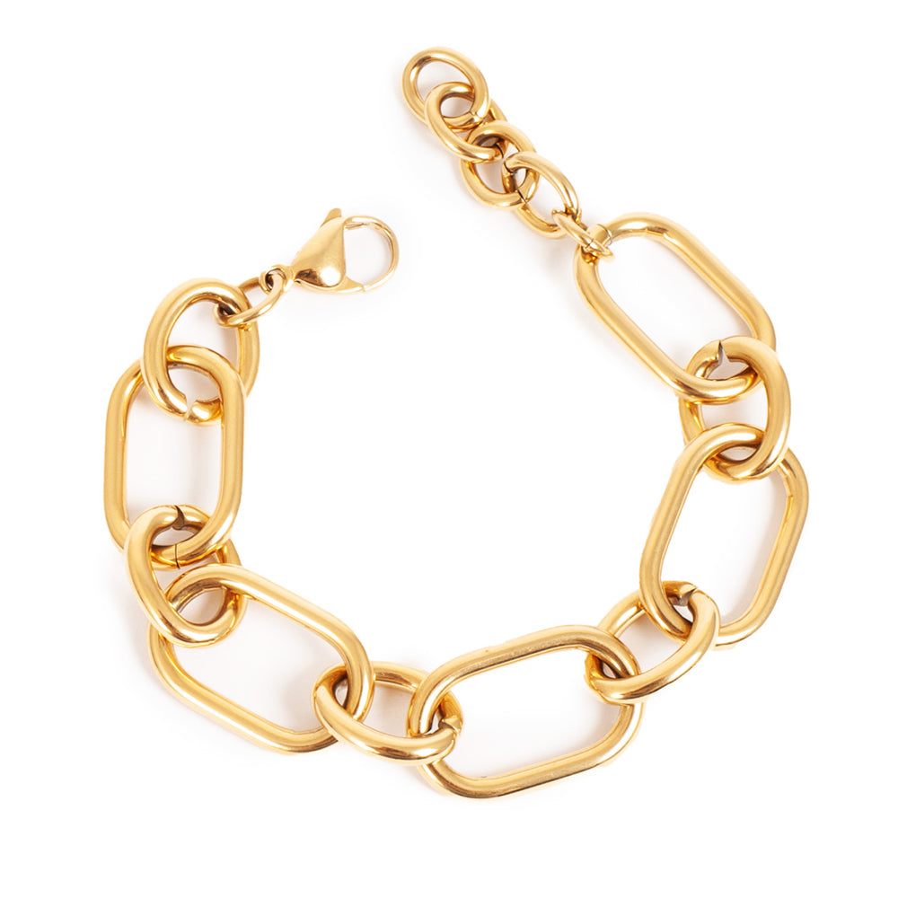 CHAIN BRACELET GOLD PLATED Women Bracelet - Zeke Collection NZ