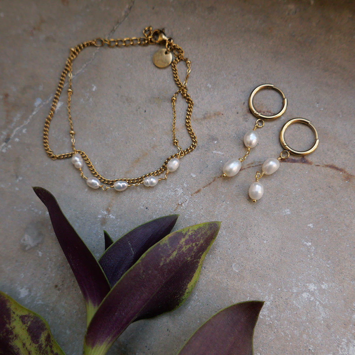 DOUBLE FRESHWATER PEARL EARRINGS Women Earring - Zeke Collection NZ