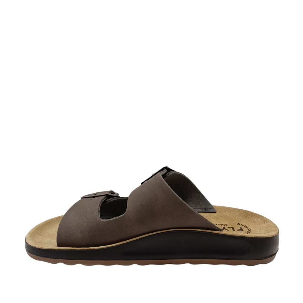 Fly Flot FLY FLOT 78171 4C Moro slippers with soft leather upper and comfortable slip-on design.