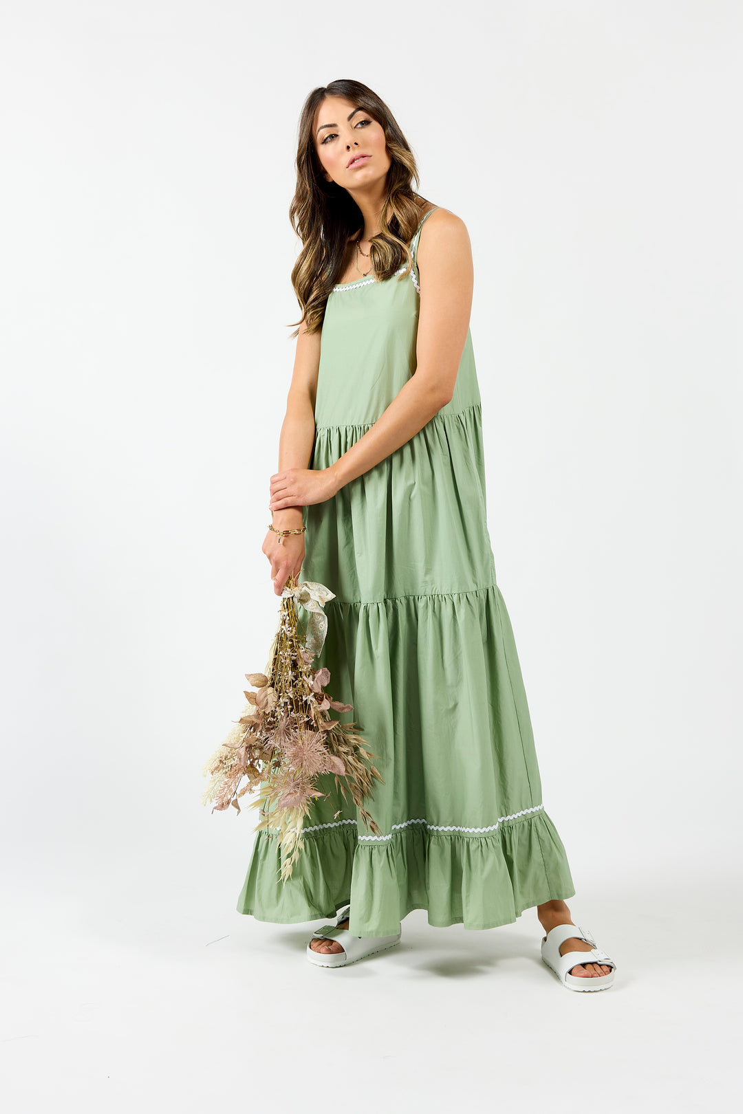 slim fit dress slacks Shop Drama The Label Earth Aspen Green Women Dress