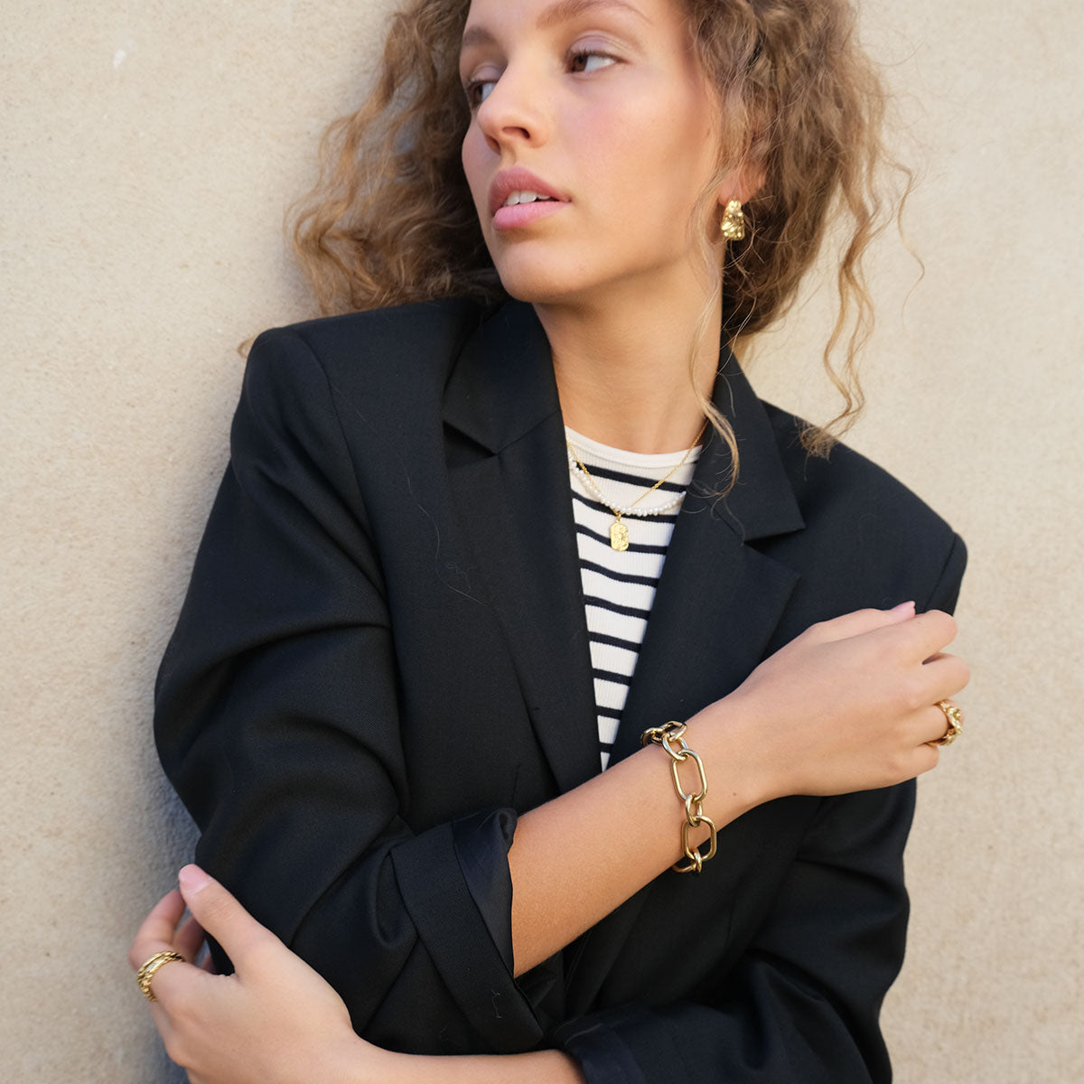 CHAIN BRACELET GOLD PLATED Women Bracelet - Zeke Collection NZ