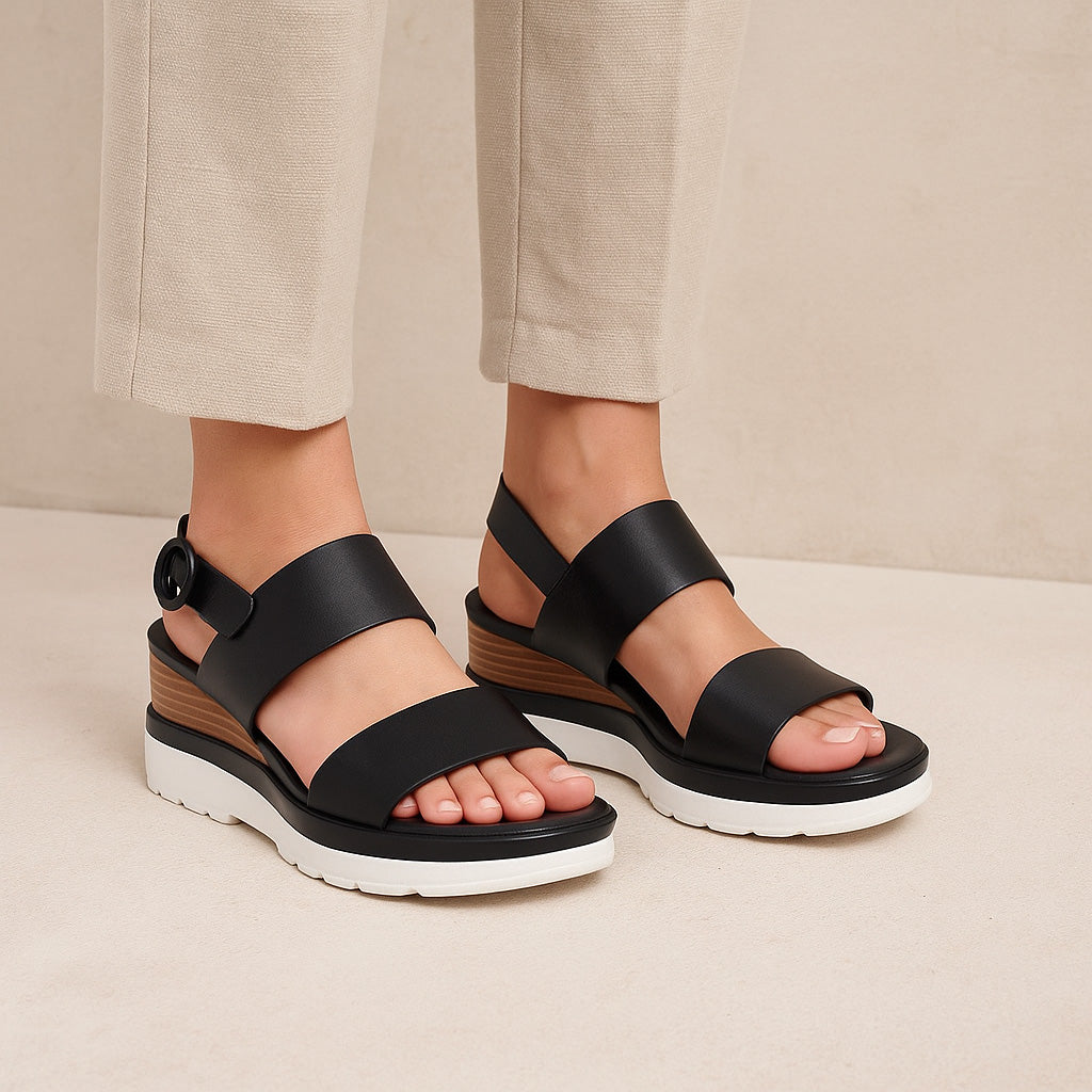 EOS JADES BLACK Women Sandals - Zeke Collection NZ