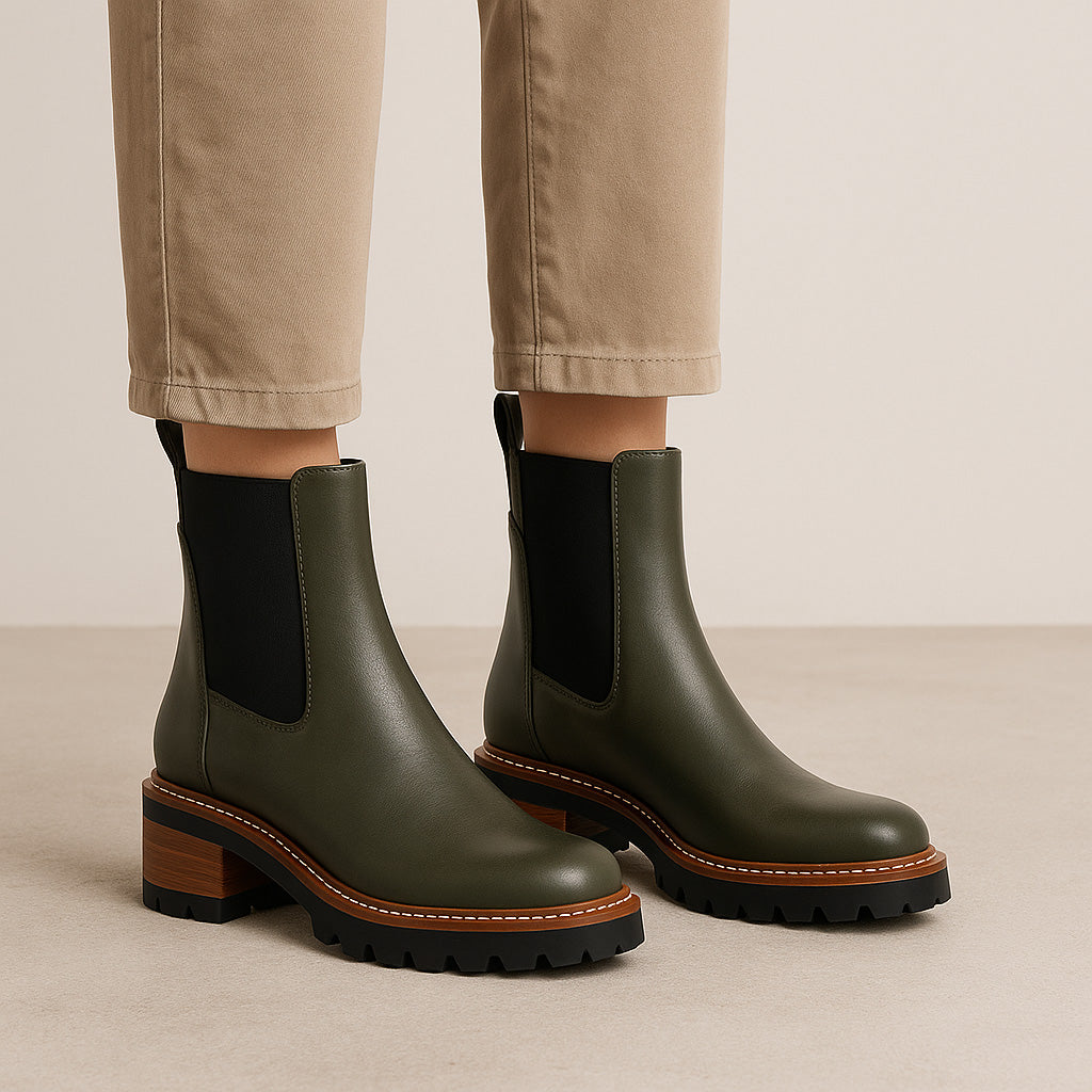 EOS LINEAR DARK OLIVE Women Boots - Zeke Collection NZ