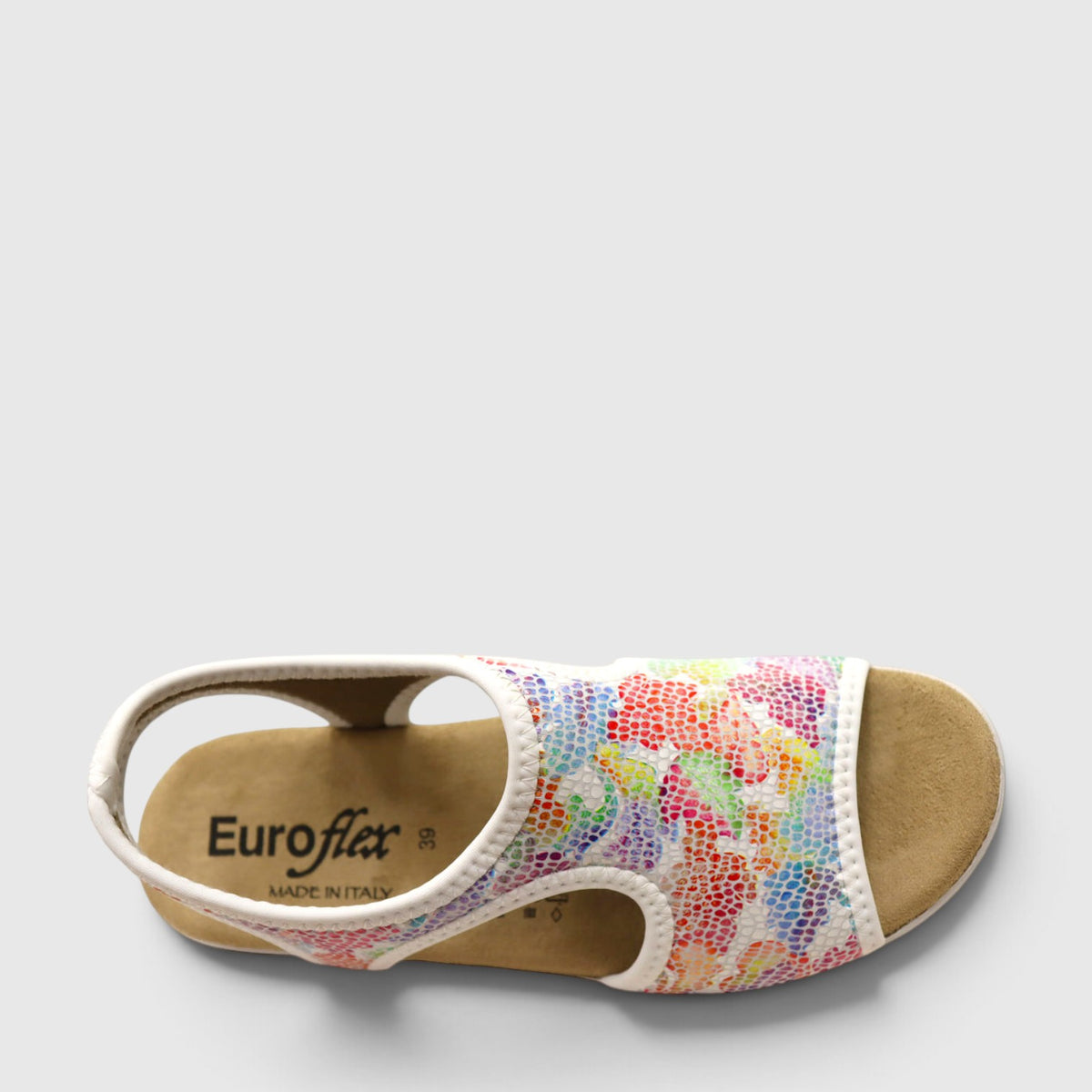 Euroflex Tuscany Fiesta sandals in a stylish design, shown from the side and top view