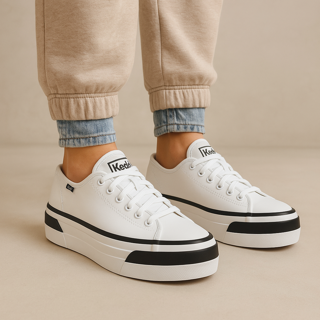 KEDS TRIPLE UP BUMPER WHITE Women Sneakers - Zeke Collection NZ