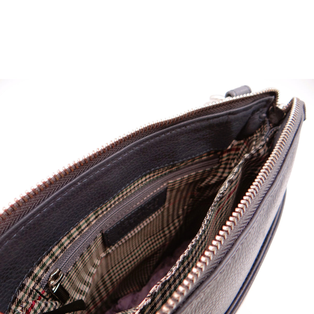 Navy Second Nature Second Nature ST31 handbag with structured design, top handles, and subtle branding, displayed against a neutral background.