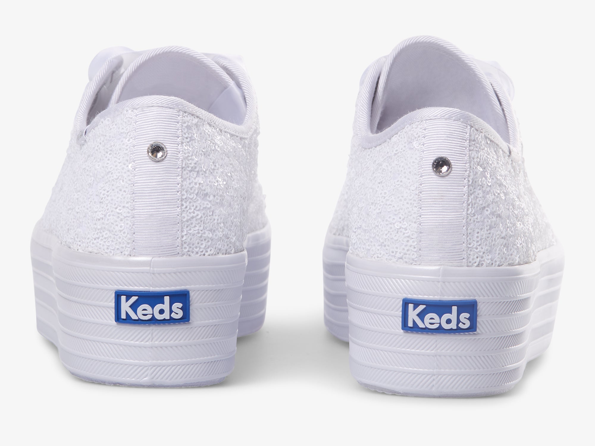 KEDS TRIPLE UP SEQUINS CEL WHITE Women Sneakers - Zeke Collection NZ