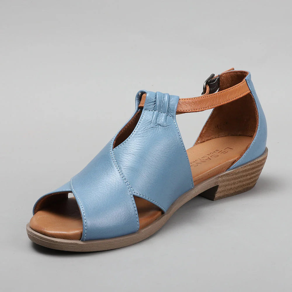 LE SANSA DIGBY DENIM TAN Women Sandals - Zeke Collection NZ