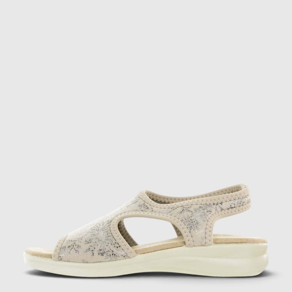 Euroflex Tuscany Beige sandals in a neutral beige color with adjustable straps