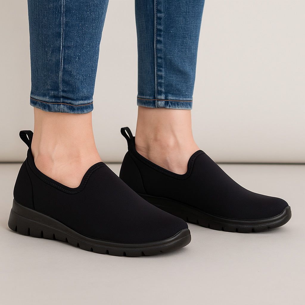 EUROFLEX FLORENCE BLACK Women Slip-ons - Zeke Collection NZ