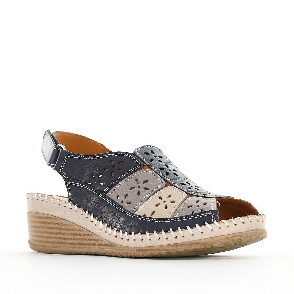LE SANSA KIRRA NAVY MULTI Women Sandals - Zeke Collection NZ