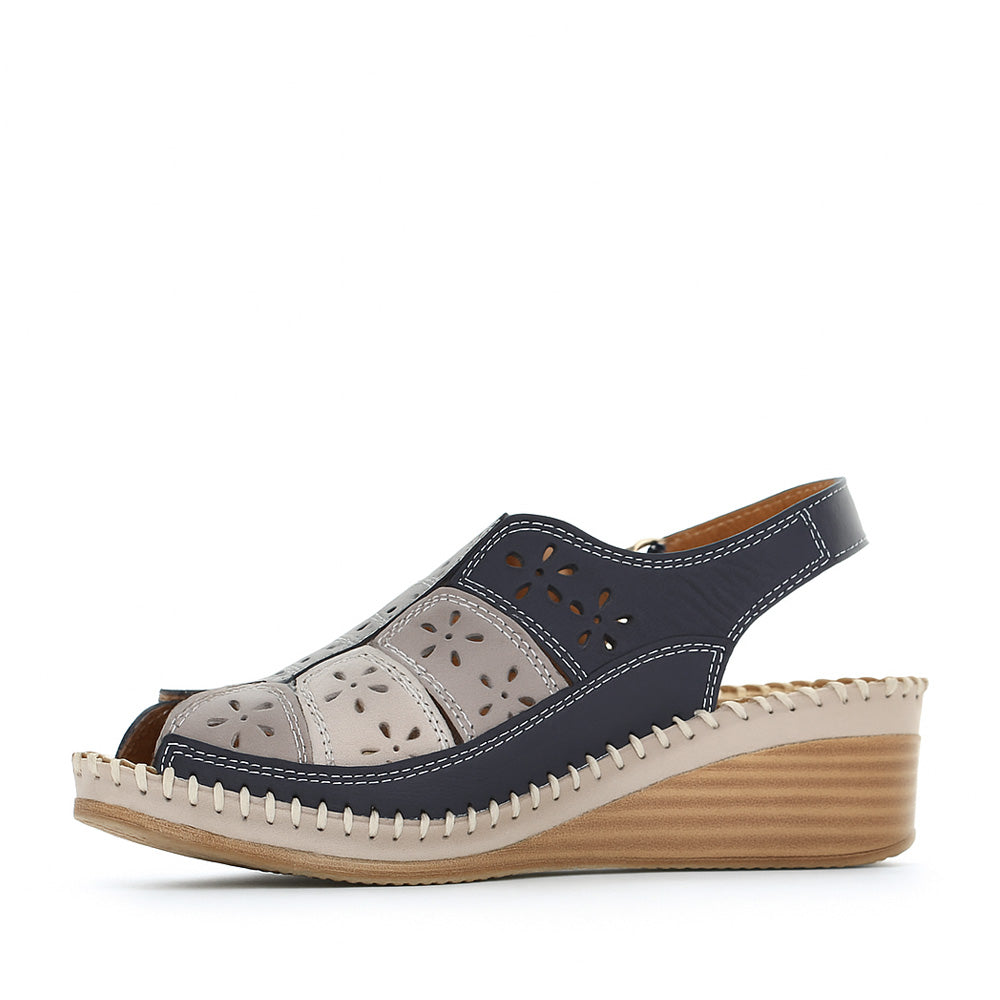 LE SANSA KIRRA NAVY MULTI Women Sandals - Zeke Collection NZ