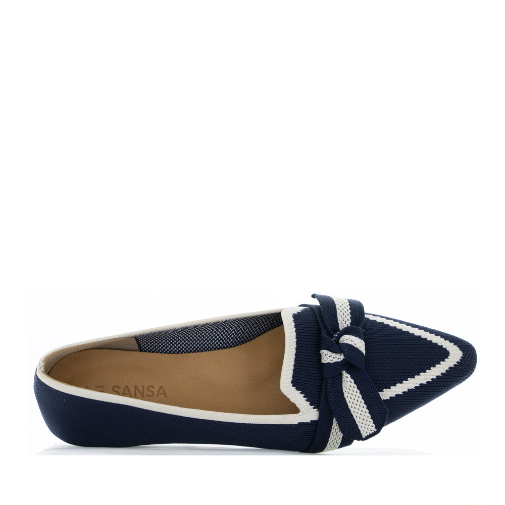 LE SANSA OLA NAVY CREAM - Zeke Collection