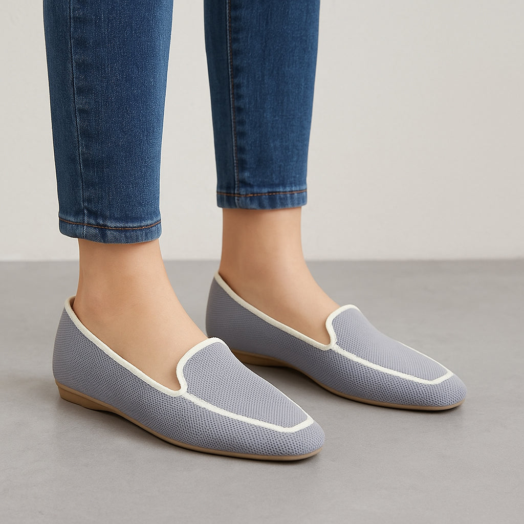 LE SANSA OLINDA DENIM BEIGE Women Loafers - Zeke Collection NZ