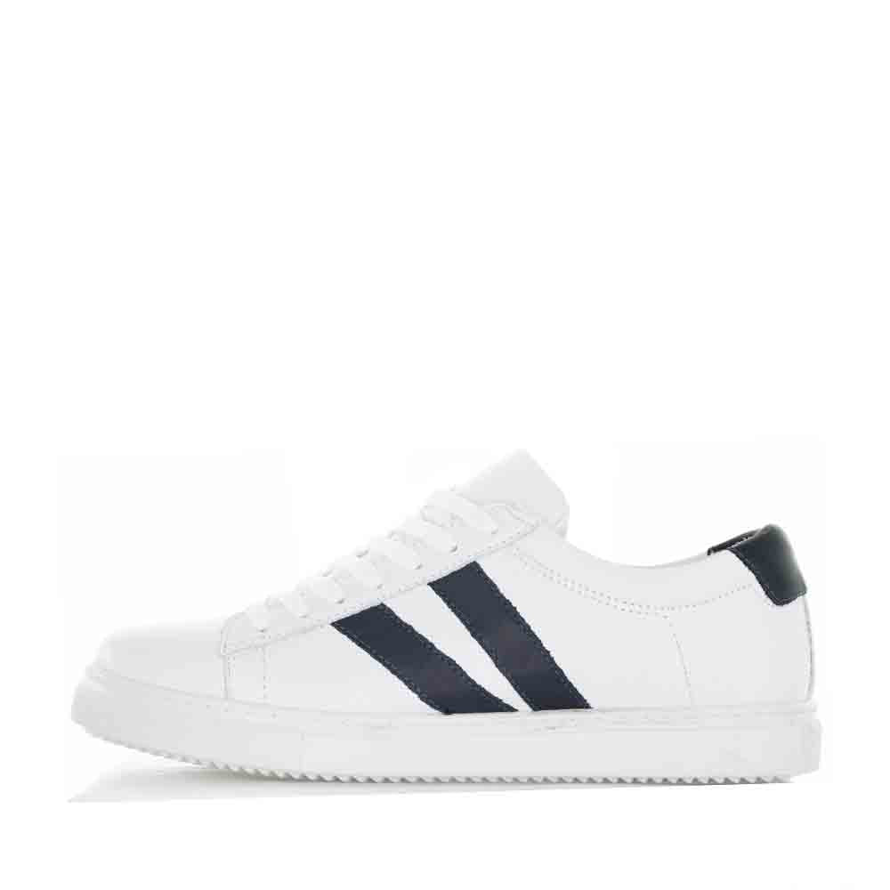 White navy sneakers by Cabello, featuring a sleek design and comfortable fit, perfect for casual and stylish wear.