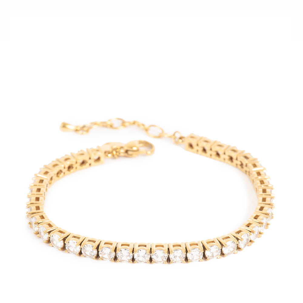 TENNIS BRACELET GOLD PLATED Women Bracelet - Zeke Collection NZ