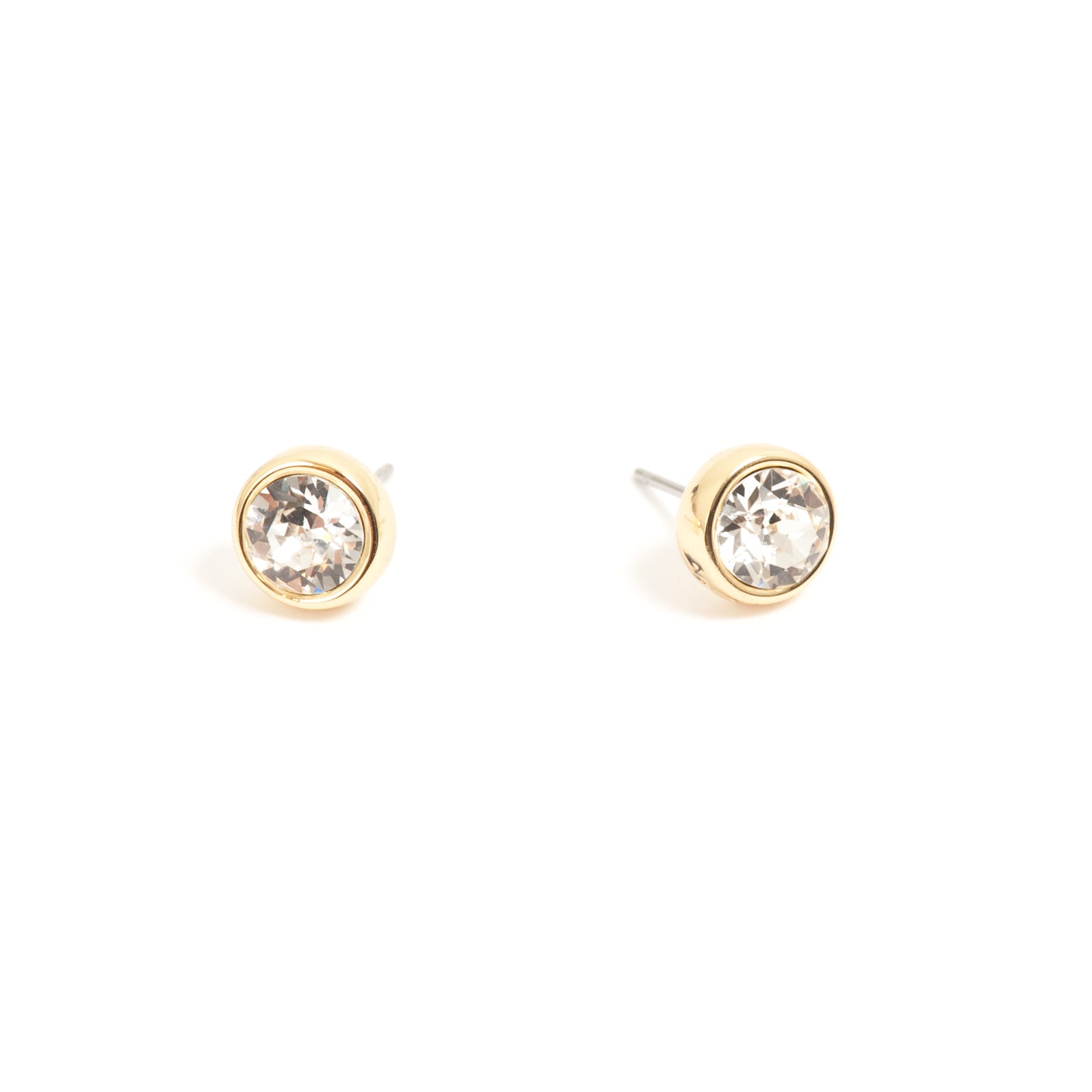 CRYSTAL 7MM STUD EARRINGS