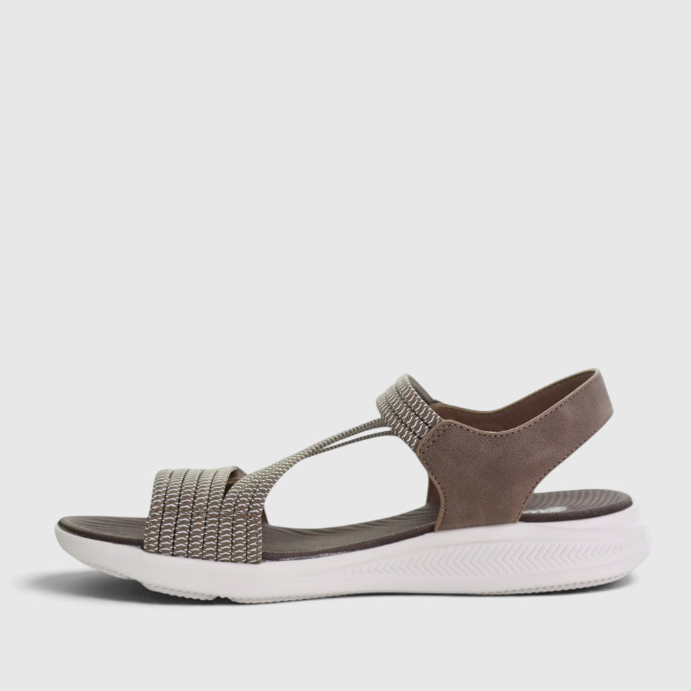 CC Resorts Florrie Chocolate sandals featuring a stylish design and brown leather straps, perfect for casual summer wear.