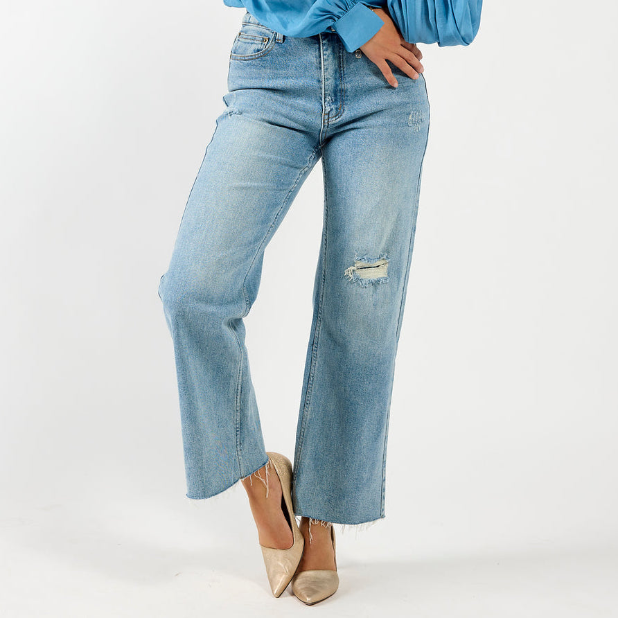 DRAMA THE LABEL CASE JEAN LIGHT DENIM Women Pants &amp; Trousers - Zeke Collection NZ