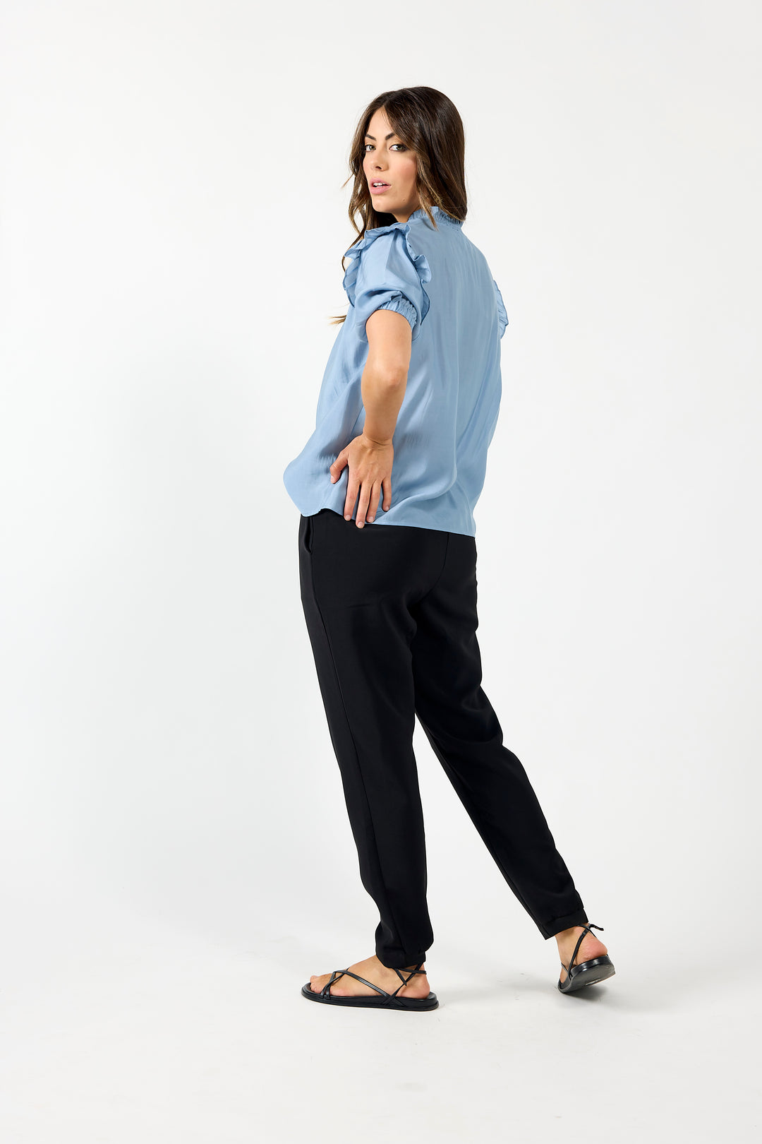 Black Drama The Label Calm Pant featuring a relaxed fit, made from comfortable fabric, perfect for casual or chic outfits.