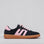 Le Sansa Juno sneakers in navy and baby pink, featuring stylish design and comfortable fit for casual wear.