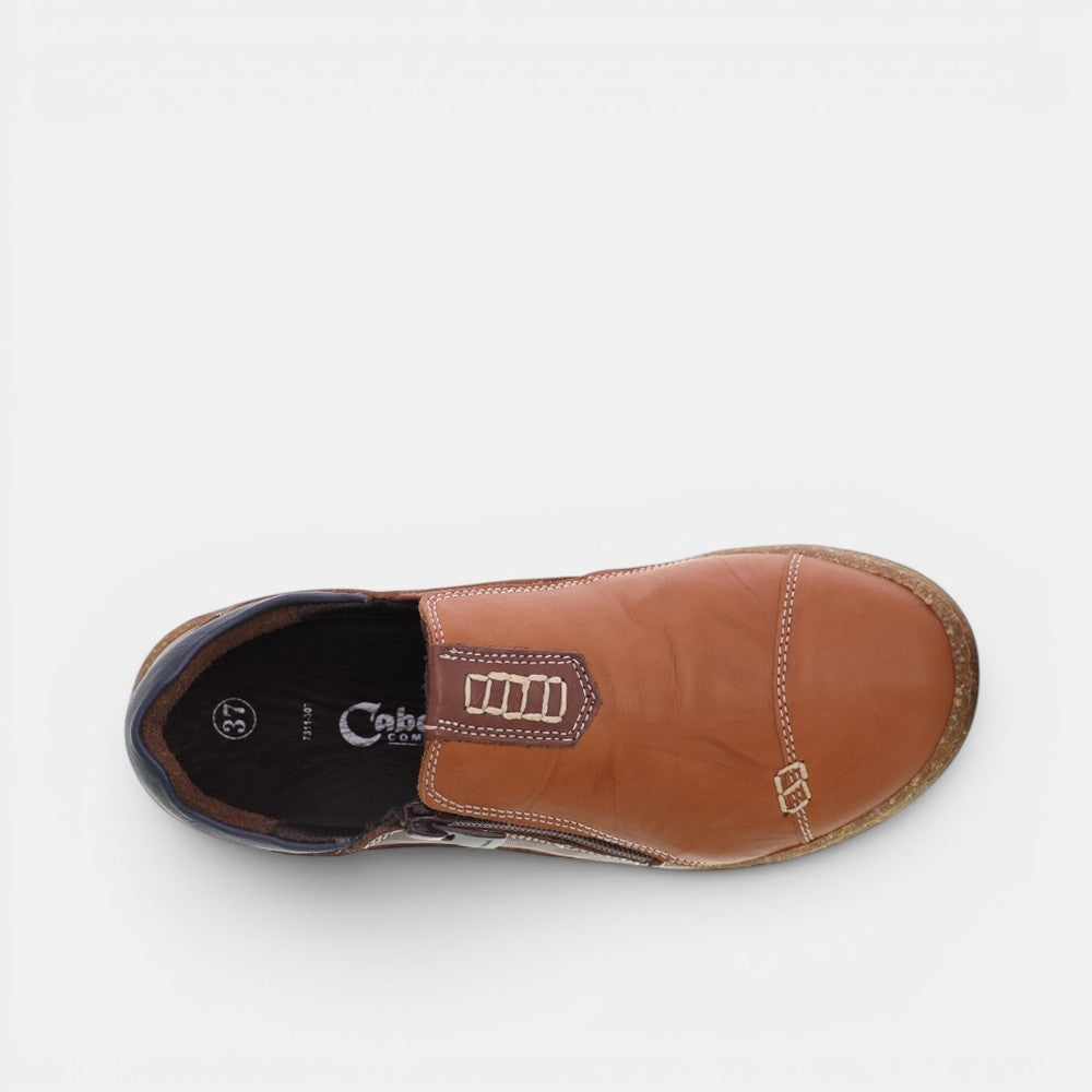 CABELLO 7311-307 tan casual shoes with comfortable design and stylish look for everyday wear.