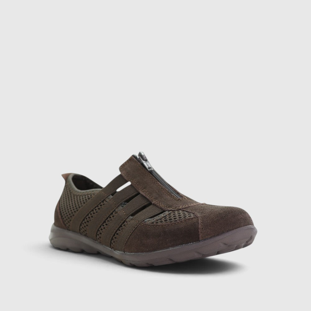 CC Resorts Christine chocolate casual shoes with comfortable design and stylish appearance, perfect for everyday wear.