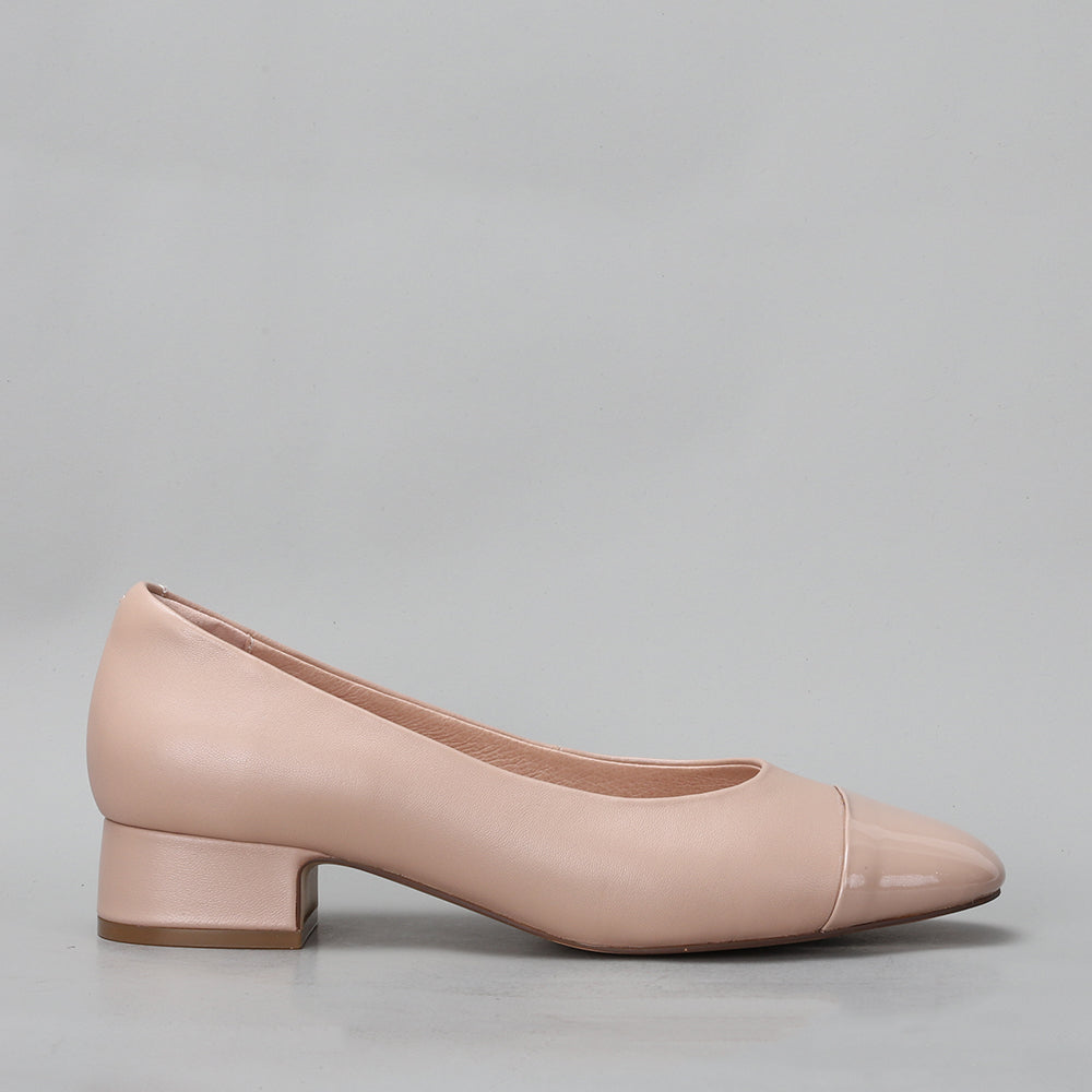 LE SANSA ELISKA NUDE PATENT Women Heels - Zeke Collection NZ