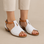 LESANSA DIGBY WHITE TAN Women Sandals - Zeke Collection NZ