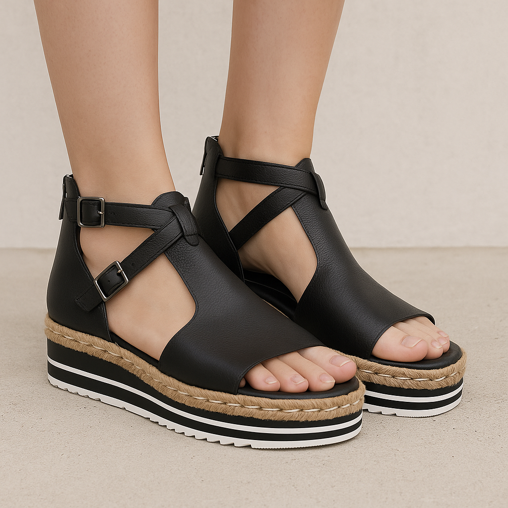 DJANGO &amp; JULIETTE ALEXYS BLACK Women Sandals - Zeke Collection NZ