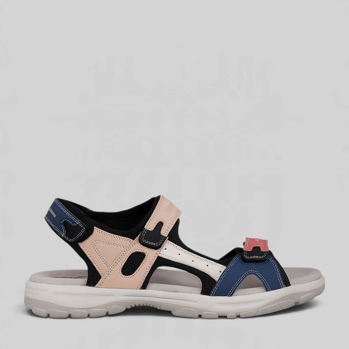 Colorful Cabello Trekk Combo sandals with sporty design, featuring vibrant straps and cushioned soles for outdoor comfort.