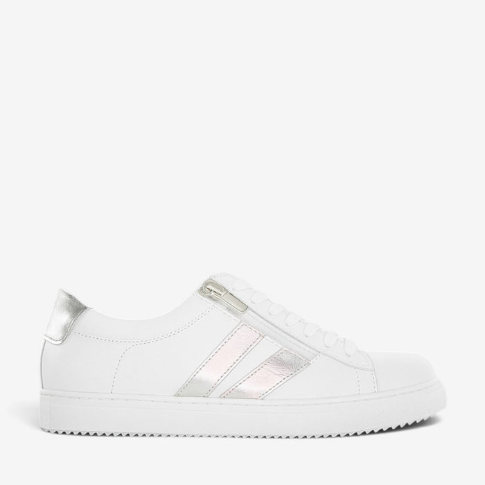 CABELLO Ultimate White Silver sneakers with sleek white design and subtle silver accents, stylish footwear for casual wear.