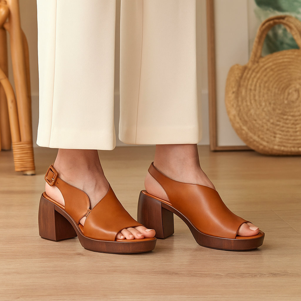 EOS SPICER BRANDY Women Heels - Zeke Collection NZ