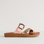 Los Cabos Bria pink slip-on sandals with a sleek design and comfortable fit, displayed on a neutral background.