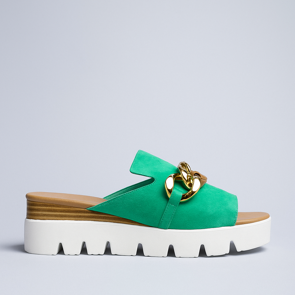 Django &amp; Juliette Rablise Lt Emerald Women Slip-ons - Zeke Collection NZ