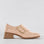 LE SANSA Rice Blush Patent loafers with sleek, shiny finish and classic slip-on design, perfect for stylish everyday wear.