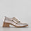 LE SANSA Rice Champagne loafers with sleek, tan leather design and stylish stitching, perfect for casual or formal wear.