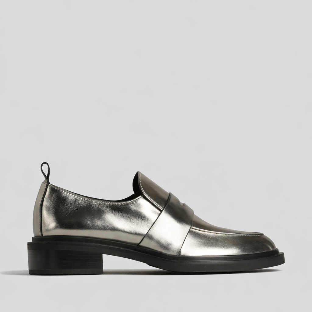 EOS COIA PEWTER MET Women Loafers - Zeke Collection NZ