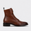 EOS Celia Brandy boots featuring ankle-length design, smooth leather finish, and stylish stitching details.