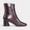 EOS Harlyn Chestnut boots showing brown leather ankle boots with laces and a sturdy sole.