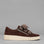 EOS Jovi Chestnut Suede Sneakers, stylish brown casual shoes with suede finish and white rubber sole, for everyday wear.