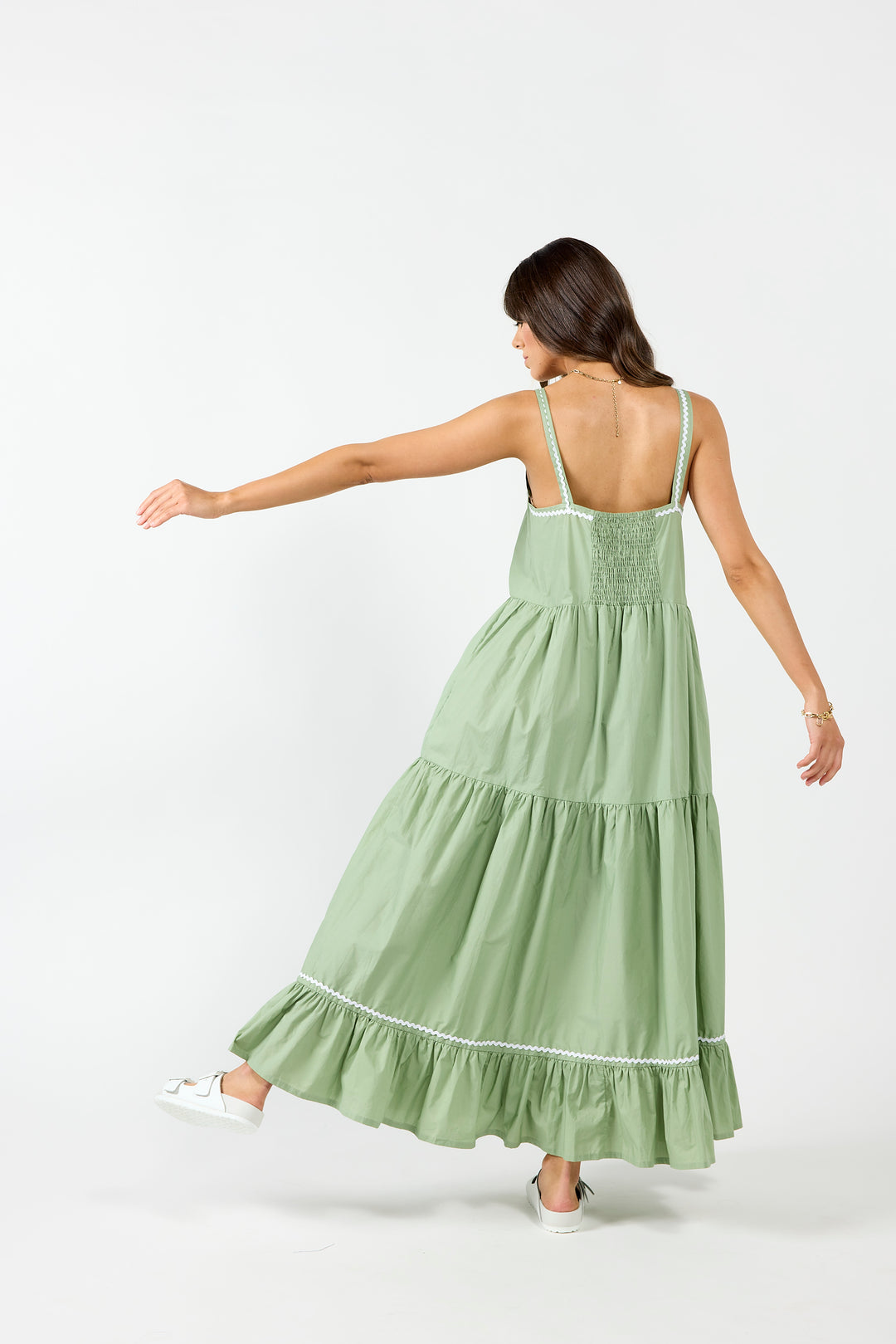DRAMA THE LABEL EARTH DRESS ASPEN GREEN Women Dresses &amp; Jumpsuits - Zeke Collection NZ