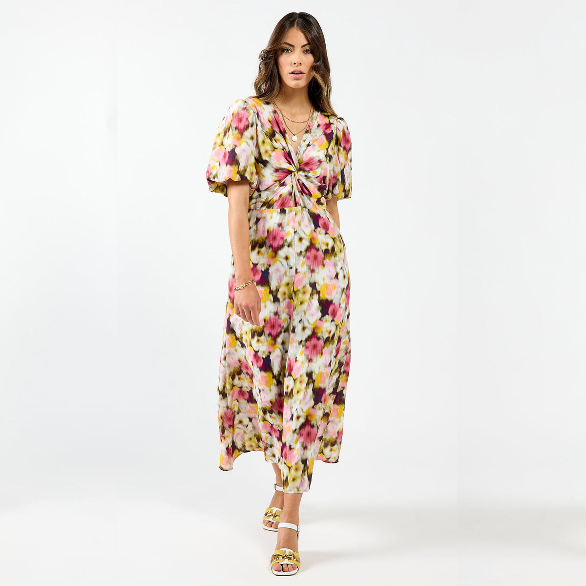 Pink halo dress by Drama The Label, stylish sleeveless dress with a flowy silhouette and elegant design.