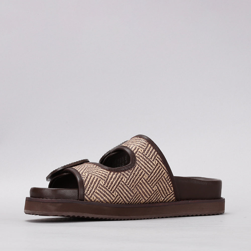 Naked Arches Harriet chocolate flats with almond toe and low heel, stylish and comfortable for everyday wear.