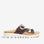 CC Resorts Domino Chocolate Crocs slip-ons featuring a sleek chocolate brown design and comfortable casual style.