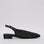 Le Sansa Camila black sandals with open-toe design and ankle strap, stylish footwear for casual or dressy occasions.