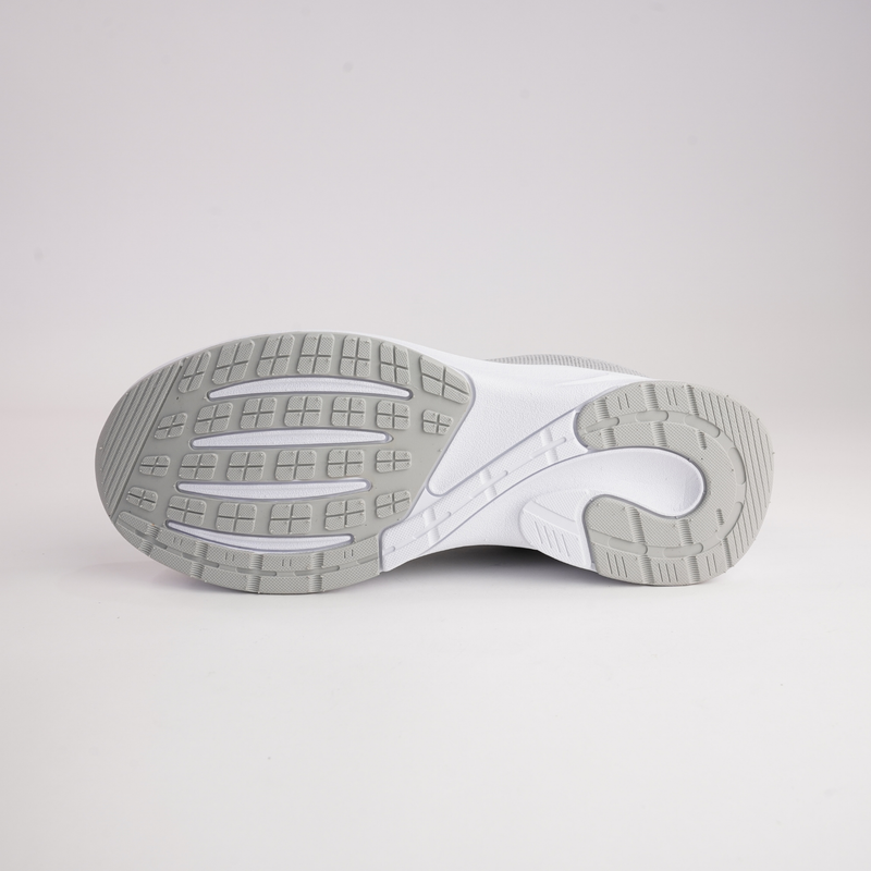 Grey CABELLO Walker sneakers with white soles and laces, casual athletic footwear for men or women.