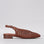 Le Sansa Camila walnut leather sandals with ankle straps and cushioned soles, perfect for casual summer wear.