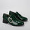 LE SANSA green rice loafers featuring sleek design and comfortable fit, perfect for casual or semi-formal wear.
