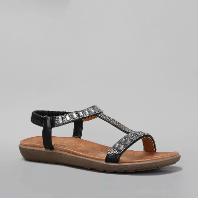 CC RESORTS USHA BLACK Women Sandals - Zeke Collection NZ